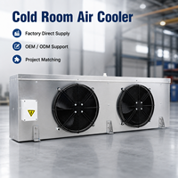 Refroidisseur d'air pour entrepôt frigorifique, tube en cuivre, ailettes en aluminium, 220V 380V, pour projets de chambre froide et de conservation des aliments frais