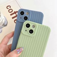 Étui de téléphone magnétique de luxe en TPU souple avec motif tressé et anneau pour 11-15 Pro Max/XR/XS Max/antichoc