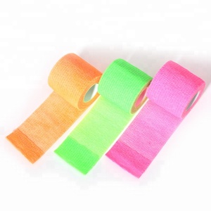 5cm auto-adhésif élastique Bandage sport bande tatouage auto-adhésif poignée couverture Wrap pour la <span class=keywords><strong>Protection</strong></span> du sport - Product Image 5