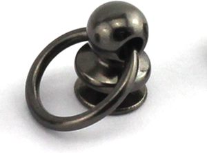 Kit de rivets à tête ronde à visser avec anneau de traction, couleurs assorties, en métal, pour accessoires de bricolage faits à la main, clous et tachettes pour cuir - Product Image 4