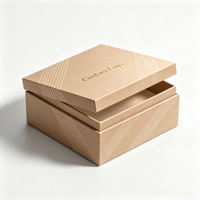 Boîte cadeau rigide personnalisée, durable, recyclée, gaufrée et estampée à chaud, pour cadeaux de bienvenue