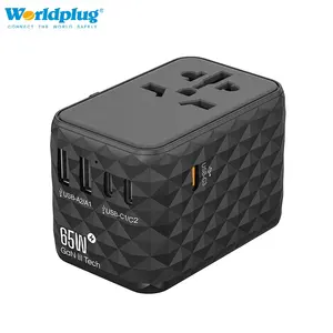 Original Factory 65W Quick Charge GaN USB Universal Travel Adapter Plug Type-C PD Wall Charger Adaptor