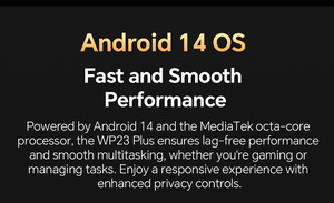 <span class=keywords><strong>OUKITEL</strong></span> <span class=keywords><strong>Wp23</strong></span> Plus สมาร์ทโฟนกันน้ำ กันฝุ่น กันกระแทก แบตเตอรี่ 10600mah 8g+256gb หน้าจอ 6.52 นิ้ว - Product Image 6