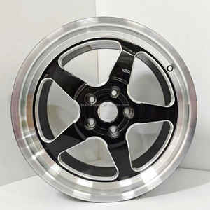 Jantes forgées sur mesure 18x12 18x10 pouces 5x120.65 1 pièce noire usinée avec bec de cygne pour course de dragsters pour Chevrolet Corvette Grand Sport - Product Image 1