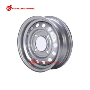 FORLONG 공장 13 ''5.50X13 4-139.7-95.25 195/50R13C 용 4x139.7 스틸 트레일러 휠