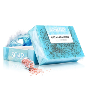 OEM Advanced Ocean <b>Body</b> <b>Scrub</b> Soap For Man Exfoliating Bath Bar for Face & <b>Body</b> Deep Pore Cleanser Anti-Blemish Skin Softening - Product Image 2