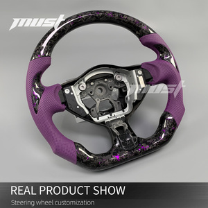 Volant personnalisé en fibre de carbone à paillettes violettes pour Nissan 370Z Nismo Coupé Roadster Juke <span class=keywords><strong>RS</strong></span> pour Infiniti FX 35 37 50 2009-2021 - Product Image 3