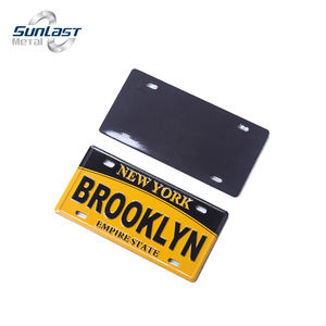 Imán de nevera de metal en relieve 3D para placa de matrícula de aluminio con diseño de foto de ciudad personalizada - Product Image 4