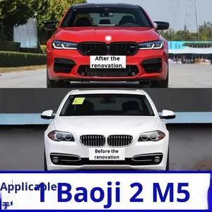 Para <span class=keywords><strong>BMW</strong></span> 5 Series F10 F18 <span class=keywords><strong>525</strong></span> Surround G30 G38 Kit Actualización de parachoques delantero y trasero para modelos antiguos y nuevos M5 Modificación de nuevo modelo - Product Image 4