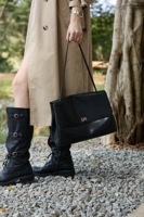 Bolso de Mano de Cuero Genuino Estructurado, Gran Capacidad, Bolso de Trabajo, Moda de Lujo de Oriente Medio, Precio Directo de Fábrica