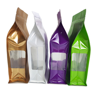 Noix Thé Épices Alimentaire Fond Plat Fermeture Éclair Alimentaire Sac D'emballage En Plastique Pochette À Fond Plat avec Fermeture Éclair