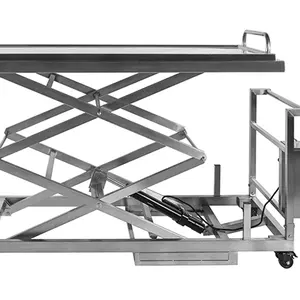 Поставщик похорон, продажа миллионов гробов, электрические две ножницы, подъемная тележка для трупов для похоронного дома, морг, больница