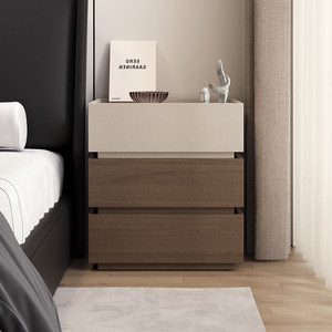 寝室のベッドサイドテーブル シンプルで実用的 2026年に人気 ミニチュアベッドサイドキャビネット アパート向け 洗練されたスタイル - Product Image 1