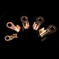 Kit d'assortiment de 90 cosses à anneau en cuivre nu de type OT, cosses de câble à sertir électriques, connecteurs à anneau pour fils