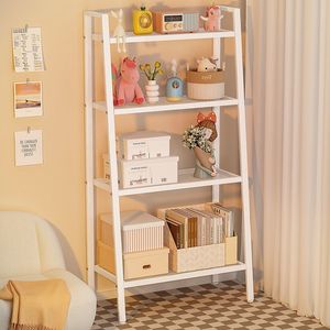 رفوف تخزين سلم متعددة الأغراض طراز جديد لغرفة المعيشة وغرفة النوم مع رف كتب ورفوف منظمة - Product Image 6