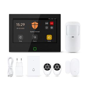 <span class=keywords><strong>Prix</strong></span> usine Tuya Smart WiFi 4G GSM Kit de système d'alarme domestique avec écran couleur de 7 pouces PST-H700-4GEU - Product Image 1