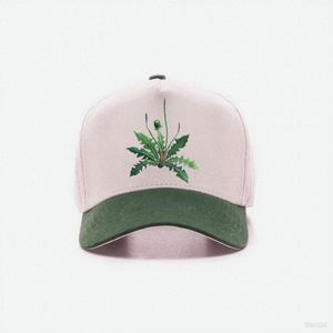 Gorra de Béisbol Blanca y Verde con Estampado de Hojas, Clásica, Transpirable, de 5 Paneles, de Algodón, Estilo Deportivo, Venta al Por Mayor - Product Image 2