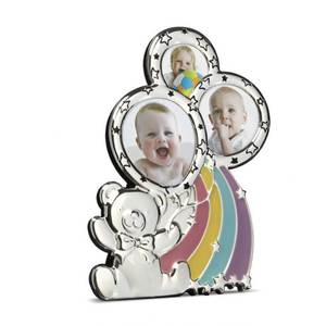 Mini marco de fotos para 3 fotos 4x6 Vidrio con imán de metal Tipo Logo Caja de regalo MM.40/55/60 Nombre del producto - Product Image 1