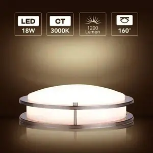 12W 18W 24W 36W ETL 5CCT Dimmable Surface Ronde Encastrée COB Led Plafonnier pour Salon Chambre Cuisine Bureau Garage