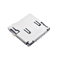 MUP harga rendah kualitas baik T-FLASH soket kartu MICRO SD konektor memori PUSH 8PIN dengan POST untuk peralatan otomotif