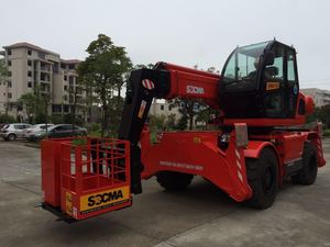 SOCMAテレハンドラーテレスコピックハンドラーフォークリフト5トンテレハンドラーテレハンドラーアタッチメント、作業プラットフォームバケットフック付き - Product Image 4