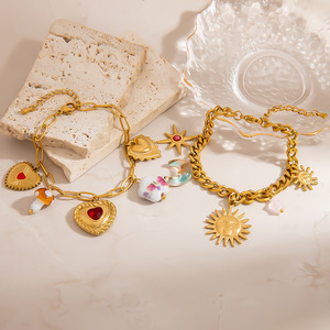 สร้อยข้อมือสุดสวยแฟชั่นจี้รูปผีเสื้อนางฟ้าชุบทอง SL41581เครื่องประดับสำหรับผู้หญิง - Product Image 2
