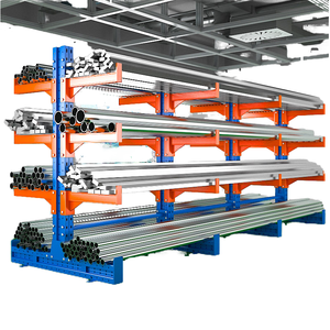 Adjustable Powder Coated Steel Pipe Storage Shelf Custom Warehouse Cantilever Rack <b>System</b> Pallet <b>Racking</b> Anti-Corrosion 300kg - Product Image 1