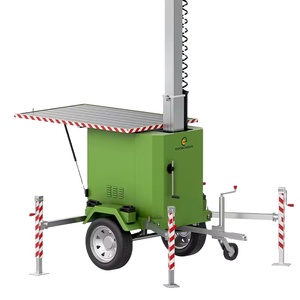 Energy Save <b>Solar</b> Light Tower Stationary Monitoring Dome CCTV <b>Camera</b> <b>Solar</b> Street Tower for Theme Park Outdoor - Product Image 6