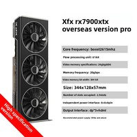 Nouvelle carte graphique de jeu XFX RX 7900 XTX 24 Go à refroidissement par ventilateur pour ordinateur de bureau