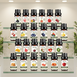 مجموعة زيت الليمون العطري عالي الجودة، زيت عطري قابل للذوبان في الماء، ناشرات للزيوت العطرية، زيت عطري 10 مل مع نبات الفاكهة البيضاء - Product Image 4