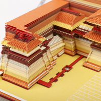 Architecture traditionnelle personnalisée bloc-notes 3D papier Art signet papeterie nouveauté cadeau