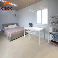 Cbox Row Accommodation Block, Quarters d'hébergement multi-unités, Salle de divertissement, Maison conteneur modulaire préfabriquée et démontable