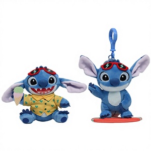 Auténtico Llavero <span class=keywords><strong>de</strong></span> Peluche <span class=keywords><strong>de</strong></span> <span class=keywords><strong>Stitch</strong></span> - Decoración <span class=keywords><strong>de</strong></span> Helado Surfista para Mochilas Unisex 0-24 Meses - Product Image 1