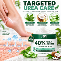 Crème pour les mains et les pieds à 40% d'urée et 2% d'acide salicylique, avec du thé vert, de l'huile de noix de coco et de l'aloe vera, pour les peaux sèches et rugueuses, 170 g, marque privée