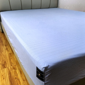 Premium Grounding Fitted <strong>Bed</strong> <strong>Sheet</strong> 5% Silver Fiber Organic Cotton <strong>Beige</strong> with Multi Standard Plug Adapter Set - Product Image 2