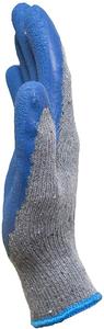 Antislip Bouwwerk Veiligheid Getextureerde Rubber <span class=keywords><strong>Latex</strong></span> Katoenen Handschoenen Blauw Polykatoen Rimpel <span class=keywords><strong>Latex</strong></span> Gecoate Handhandschoen Voor Mannen - Product Image 2