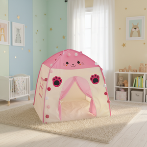 Vente directe d'usine de tentes pour enfants de haute qualité avec visages d'animaux mignons et rideaux pour la chambre des tout-petits et l'espace de jeu - Product Image 3