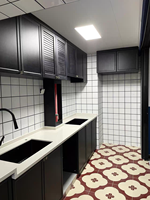 Geleneksel Modüler Mutfak Dolapları ve Gardıroplar, Modern Mutfak Oturma Odası TV Dolapları için Masif Ahşap Panellerle