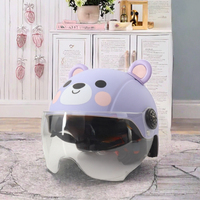 Casco de Motocicleta de Media Cara para Niños de Alta Calidad, Nuevo Protector de Fibra de Vidrio con Espejo, Accesorio de Protección Perfecto para Ciclismo Infantil