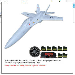 F18 PNP (servo 70K 60A)