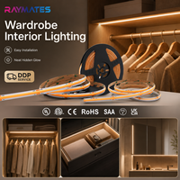 Süper Parlak 12V COB LED Şerit Işık 480LED/m 3000K CRI90 Esnek Noktasız Lineer Aydınlatma Güçlü Kendinden Yapışkanlı Sırtlı