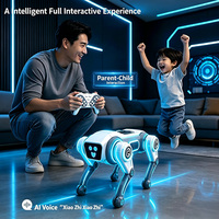 Perro Robot Interactivo con IA para Niños, Mascota Programable STEM con Comandos de Voz, Efectos de Luz y Sonido, Movimientos Biónicos