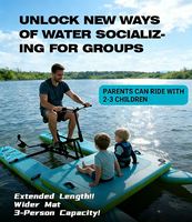 Plateforme flottante Drop Stitch, long ponton, vélo aquatique gonflable, cadre en aluminium pliable pour parc aquatique, de Chine Lumark Direct