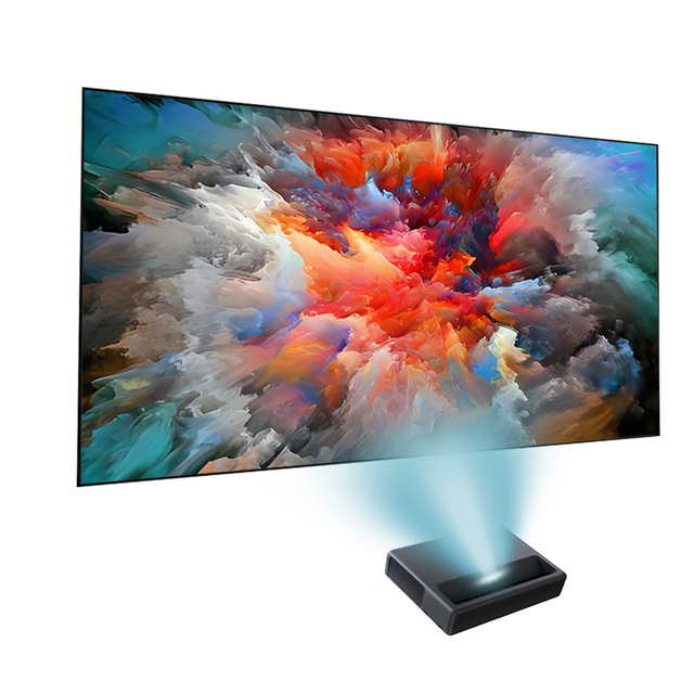 Home Theatre 100 Inch Fresnel Alr ultra Thin Bezel Fixed Frame Projector Screen for Ust Laser Projector