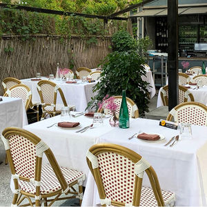 क्रिश्चियन स्टॉपर नाइट होम आधुनिक आउटडोर फ्रेंच बिस्ट्रो चेयर अनास्तासिया एल्यूमीनियम रतन प्लास्टिक के लिए - Product Image 5