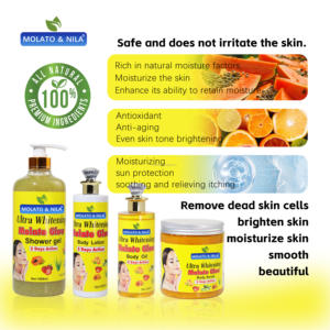 Set de Cuidado Corporal con Doble Ingrediente, Extracto de Pepino, AHA DD, Blanqueador, Hidratante, Anti-Cicatrices, Vitamina C, 4 en 1, Lujoso - Product Image 6