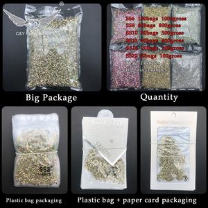 Оптовая продажа, высокое качество, каменное стекло, без горячей фиксации, плоская задняя поверхность, дизайн ногтей, кристаллы AB, стразы - Product Image 6