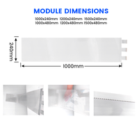 Panel de Pantalla LED de Película Flexible Ultrafina y Transparente de 3 mm P4-P16 para Video Wall en Tiendas Minoristas