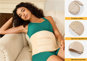 Faja Postparto Transpirable de Algodón Puro, Cinturón Abdominal Ajustable para Maternidad, para Verano, Moldea la Figura - Product Image 4