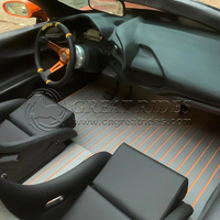 Bateau à réaction de conception supercar 4,7 m en fibre de verre, yacht sportif pour les loisirs sur lac et rivière, capacité 5 personnes